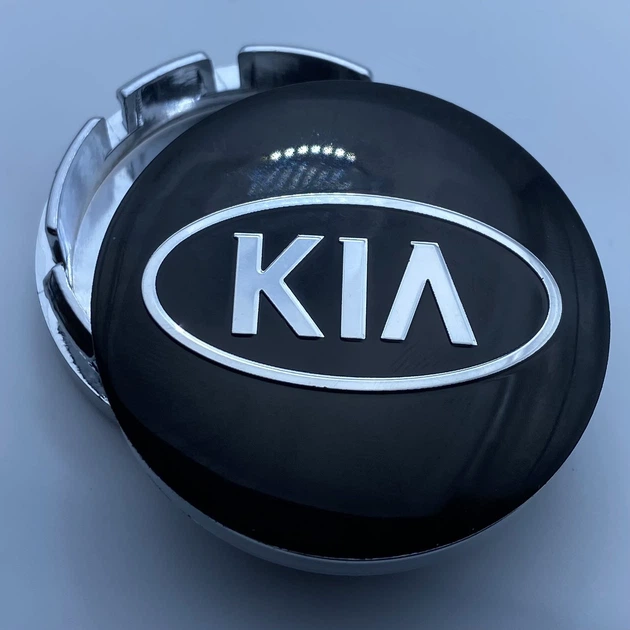 Колпачки KIA 56 мм 52 мм черные с хром логотипом заглушки в диск киа - Фото 2 Колпачки KIA 56 мм 52 мм черные с хром логотипом заглушки в диск киа - изображение 2