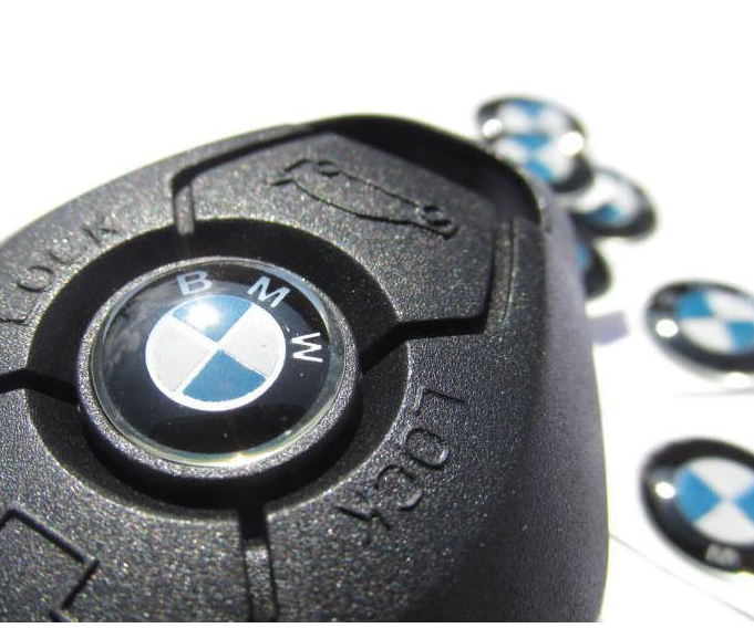Наклейка на ключ BMW БМВ M 14 мм M-Power м серия - изображение 3
