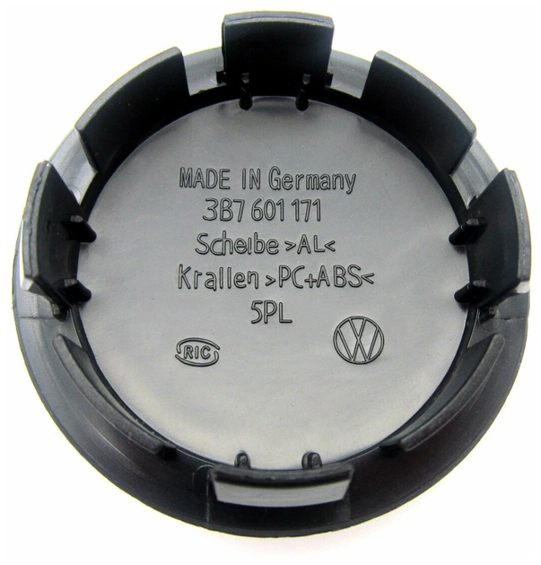 Колпачок заглушка для дисков Volkswagen 3B7601171 65 мм 56 мм заглушка фольцваген - изображение 3