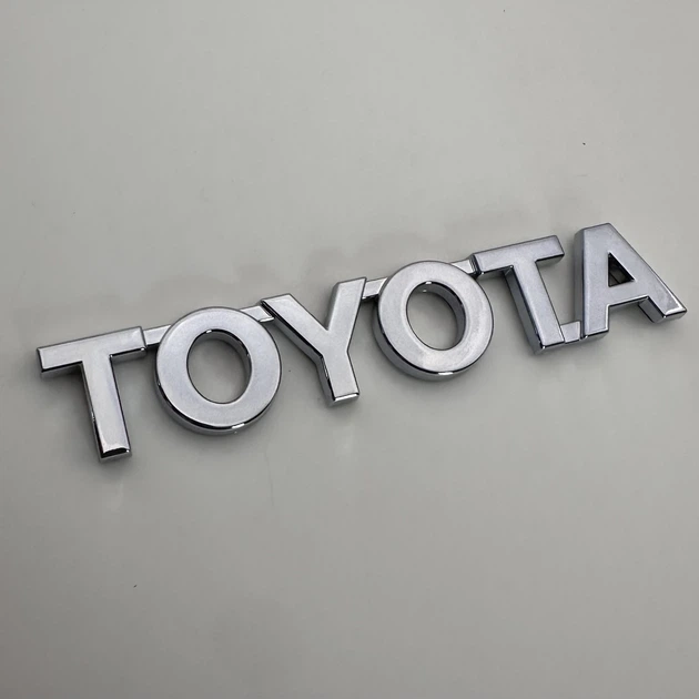 Знак эмблема (тойота) TOYOTA 120 мм 20 мм шильдик табличка хром шильдик - изображение 3