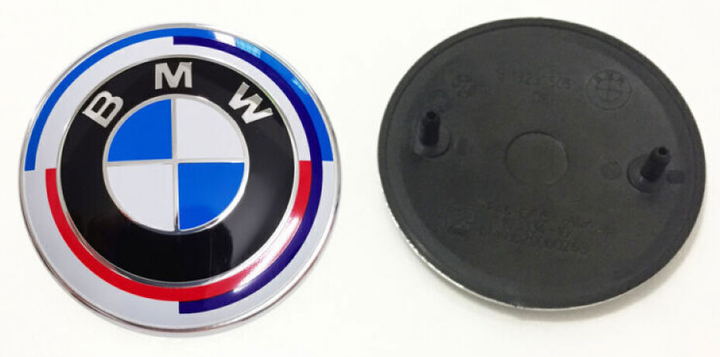 Значок BMW 82mm Эмблема БМВ на капот багажник 51148132375 82 мм Юбилейная 50 лет Yeas performance Mpower - изображение 5