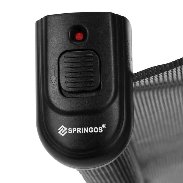 Bramka zabezpieczająca Springos HA7525 na schody zwijana czarna 80 cm (5908455305495) - obraz 2