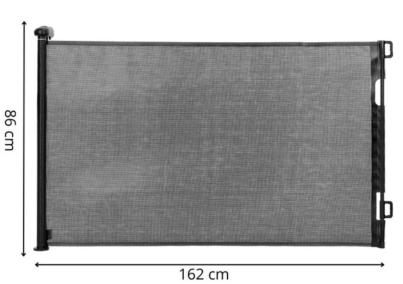 Bramka zabezpieczająca Springos HA7525 na schody zwijana czarna 80 cm (5908455305495) - obraz 10