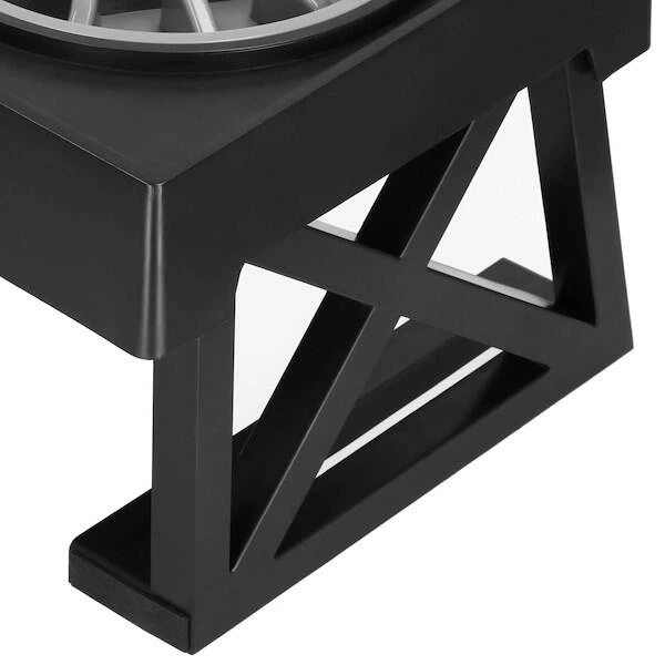 Миска для собаки и кошки Springos PA0333 Двойная металлическая на подставке с 3-ступенчатой высотой замедляющая еду Черная (5907719481135) - Фото 5 Миска для собаки и кошки Springos PA0333 Двойная металлическая на подставке с 3-ступенчатой высотой замедляющая еду Черная (5907719481135) - изображение 5