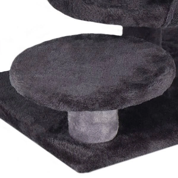 Когтеточка для кота Springos PA1036 с игрушкой 5-уровневая 87 см Графитовая (5907719457581) - изображение 2