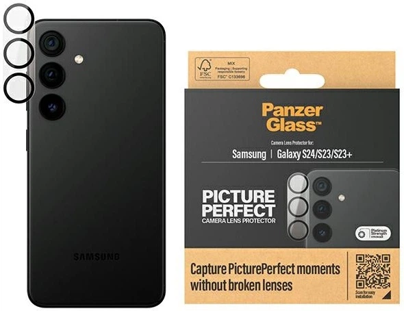 Захисне скло PanzerGlass PicturePerfect Camera Lens Protector для Samsung Galaxy S24/S23/S23+ (5711724012044) - зображення 3