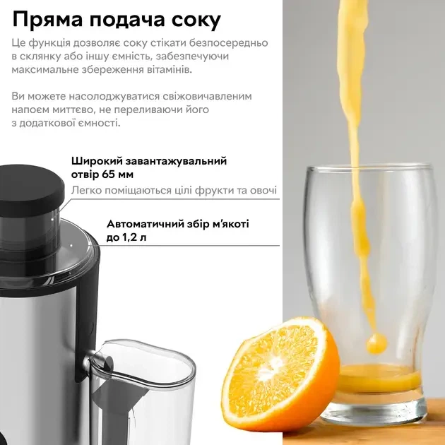 Соковыжималка центробежная RZTK Juice 900W – фото, отзывы