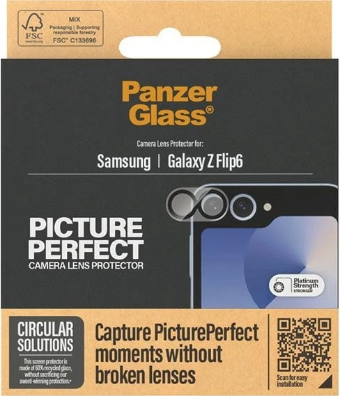 Захисне скло PanzerGlass PicturePerfect Camera Lens Protector для Samsung Galaxy Z Flip6 (5715685001482) - зображення 4