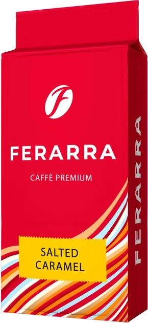 Кава мелена Ferarra Salted Caramel з ароматом солоної карамелі 250 г - Фото 1 Кава мелена Ferarra Salted Caramel з ароматом солоної карамелі 250 г - зображення 1