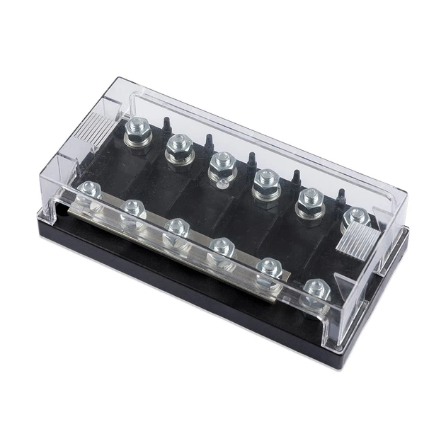 Крепление для плавкого предохранителя MEGA-fuse Victron Energy Fuse holder 6-way for MEGA-fuse (99-00021077) - Фото 2 Крепление для плавкого предохранителя MEGA-fuse Victron Energy Fuse holder 6-way for MEGA-fuse (99-00021077) - изображение 2