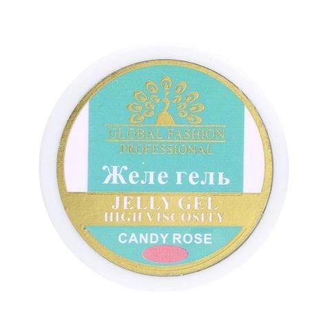 Желе гель карамельно-розовый Global Fashion Candy rose,15 мл - изображение 3