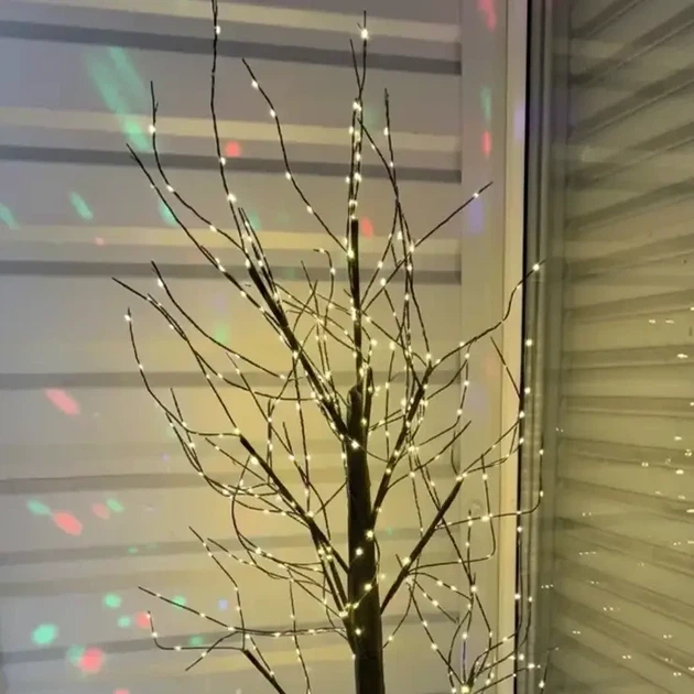 Дерево, що світиться 180 см 800 LED тепле біле гірлянда для прикраси вулиці управління на корпусі - зображення 5