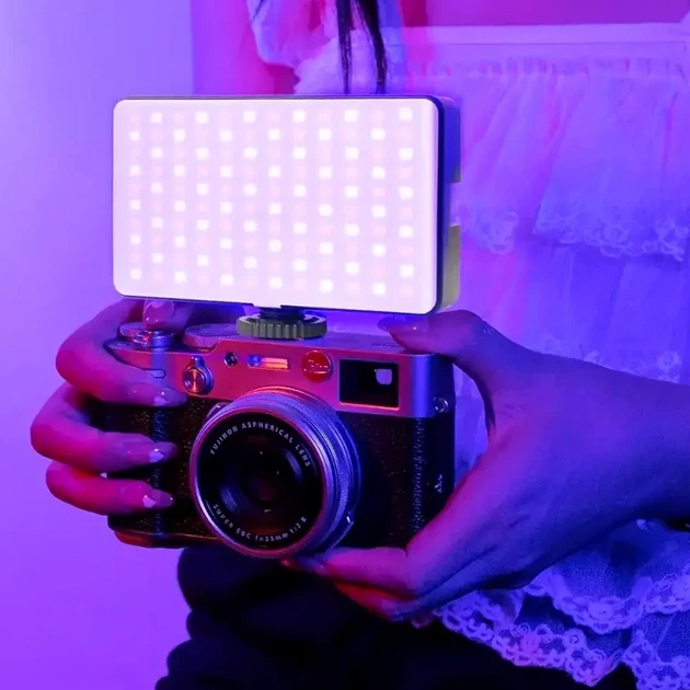 LED лампа на прищепке светодиодная черная с RGB светом для видео и фото съемки TikTok - изображение 8