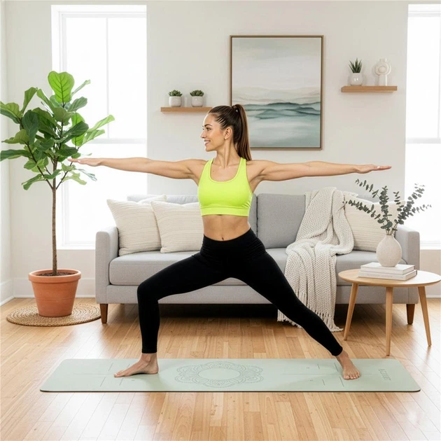 Килимок для вправ Actiget Протиковзкий 183 x 61 см М'ятний ACT0022 (5908455308298) - зображення 17