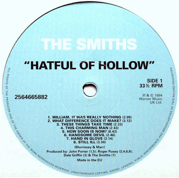 The Smiths - Hatful Of Hollow (180 грамм, Сборник, Переиздание) - изображение 3