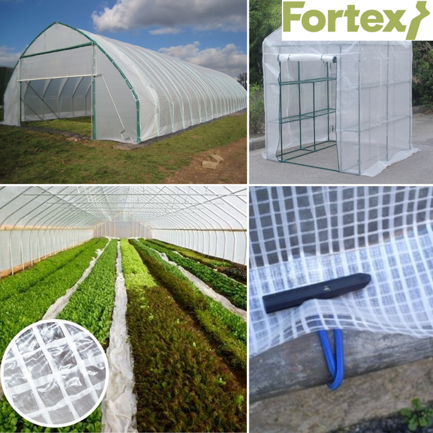 Плівка поліетиленова армована Fortex 6 x 25 м, 150 м2, 180 г/м2, прозора - зображення 12