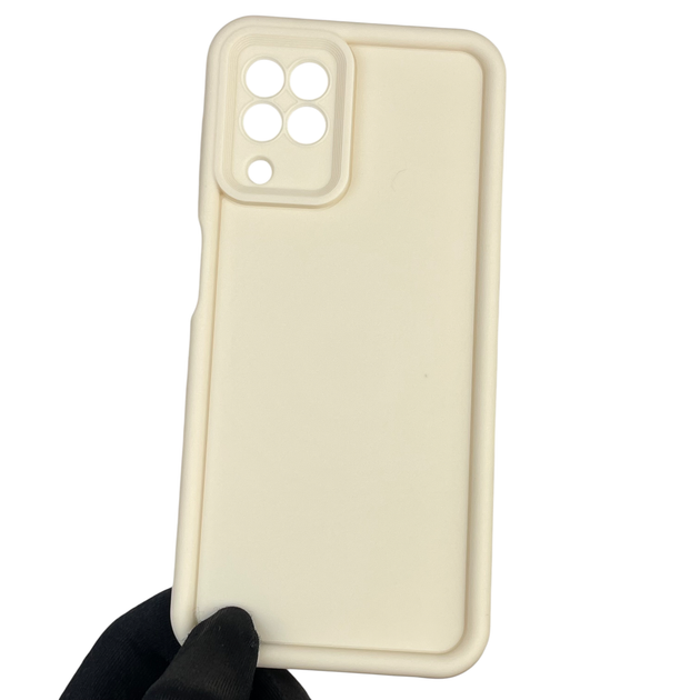 Чехол силиконовый Soft Touch для Samsung Galaxy M32 4G (SM-M325F) молочный (Полная защита камеры) - изображение 2