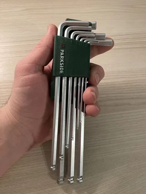 Набір шестигранних ключів з 11 штук з Т-подібною ручкою Torx Parkside® у пластиковому футлярі Торцеві ключі - зображення 5