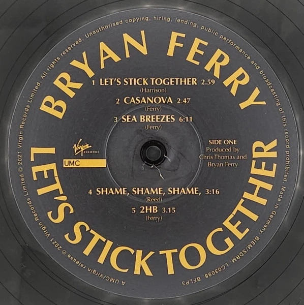 Bryan Ferry - Let's Stick Together (180 грамм, Альбом, Переиздание, Ремастеринг) - изображение 3