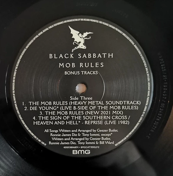 Black Sabbath - Mob Rules (2 пластинки, Альбом, Переиздание, Ремастеринг) - Фото 7 Black Sabbath - Mob Rules (2 пластинки, Альбом, Переиздание, Ремастеринг) - изображение 7