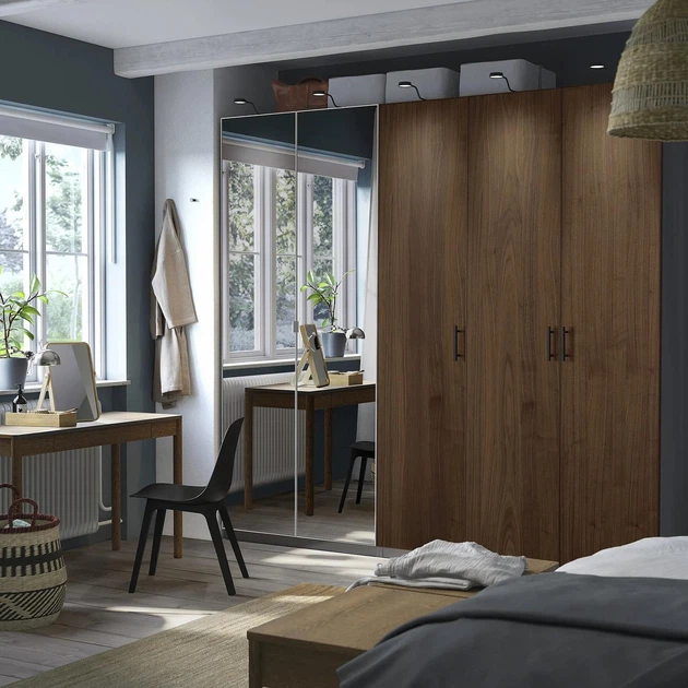 Комбінація гардеробу ІКЕА PAX / BJÖRNESKOGEN/ÅHEIM 250x60x236 см (s39575313) - изображение 2