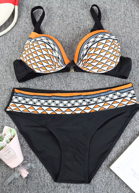 Жіночий купальник роздільний FS JFAN Women's Sexy Swimsuit L Чорний (9079) - зображення 5