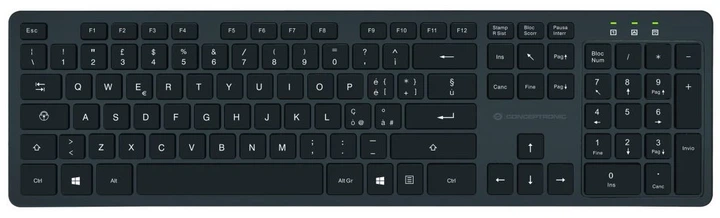 Zestaw bezprzewodowej Conceptronic Wireless Keyboard+Mouse EN (IT) Black (ORAZIO01IT) - obraz 2