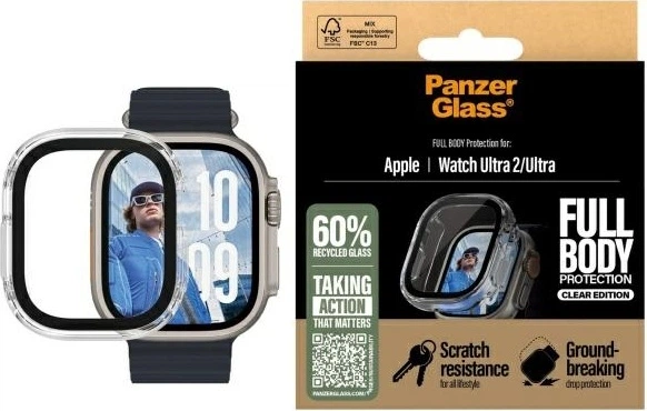 Чохол PanzerGlass Full Body для Apple Watch Ultra 3/Ultra 2/Ultra 49 мм Transparent (5715685003707) - зображення 3