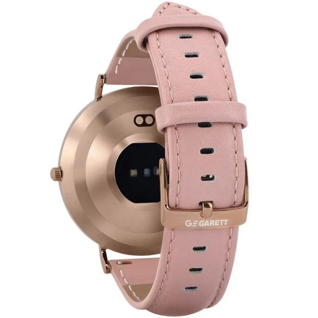 Чоловічий Спортивний Смарт Фешн Наручний Годинник GARETT Verona gold-pink leather - изображение 3
