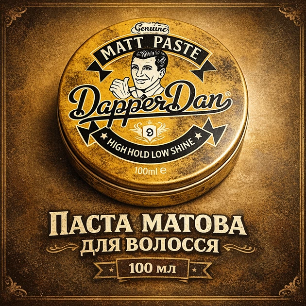 Паста матова Dapper Dan для волосся Matt Paste (100 мл)(DDMP100) - зображення 2