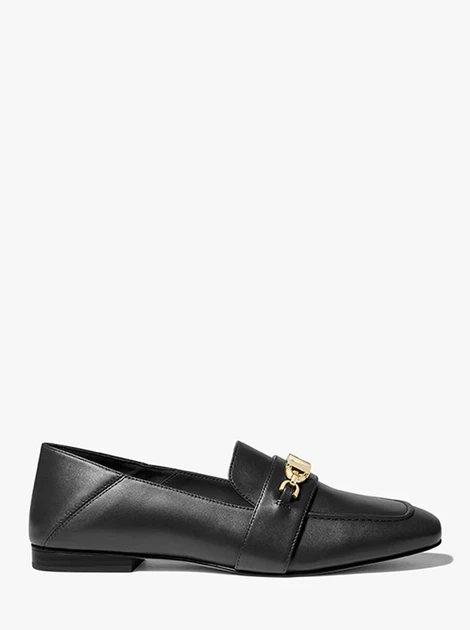 Лоферы женские Michael Michael Kors Tiffanie Leather Loafer 36 размер Чорные кожанные - изображение 2