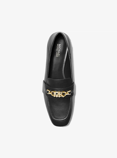Лоферы женские Michael Michael Kors Tiffanie Leather Loafer 36 размер Чорные кожанные - изображение 3