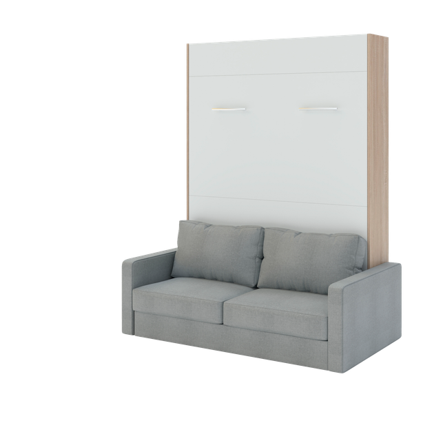 Шафа-ліжко-диван "MIRA SOFA NEW -160" Білий Діамант/Дуб Сонома - изображение 2