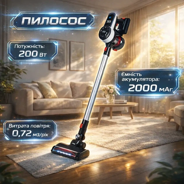 Пылесос Adler AD 7048 без мешка 0,8 л с бесщеточным двигателем - Фото 1 Пылесос Adler AD 7048 без мешка 0,8 л с бесщеточным двигателем - изображение 1