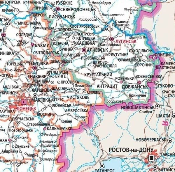 Украина. Политико-административное деление м-б 1:2 250 000 - изображение 3