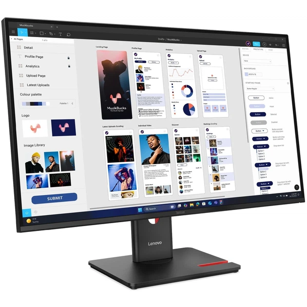 Монітор 32" Lenovo ThinkVision T32ud-40 (64B0GAT1UA) - зображення 2