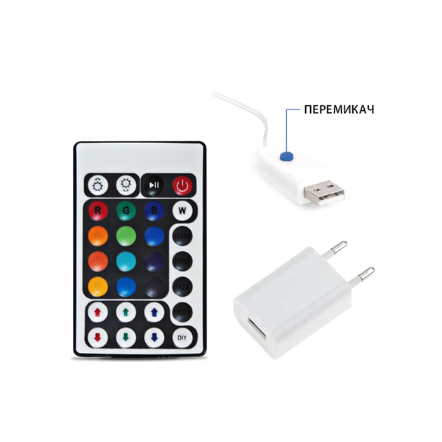 Гірлянда вулична світлодіодна вологозахищена в силіконі FAIRY-10 RGB HOROZ ELECTRIC - изображение 2