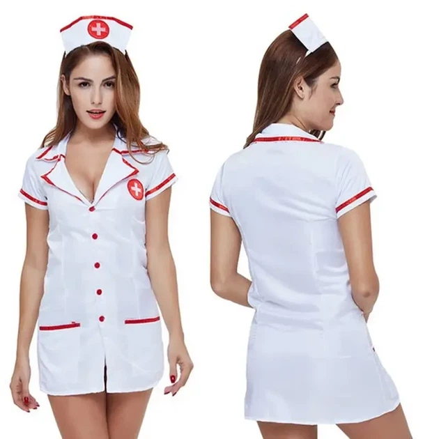 Женский ролевой костюм Медсестры игровой Полиэстер S/M/L Белый (36/27) - изображение 4