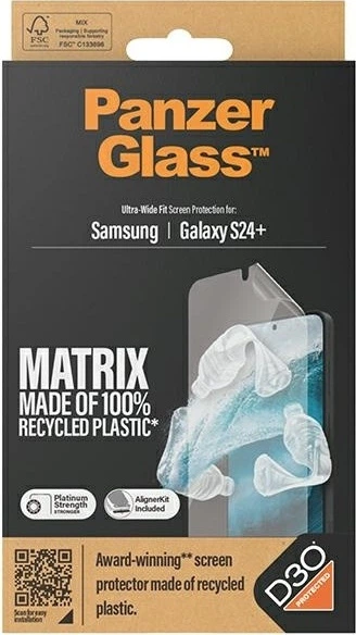Folia ochronna PanzerGlass ECO MATRIX Screen Protector with D3O do Samsung Galaxy S24+ (5711724073540) - obraz 4