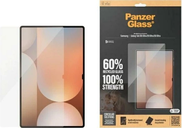 Szkło hartowane PanzerGlass Screen Protector Ultra-Wide Fit do Samsung Galaxy Tab S8 Ultra/S9 Ultra/S10 Ultra (5715685013317) - obraz 2