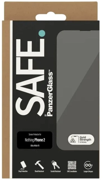 Szkło hartowane Panzer Glass Safe do Nothing Phone (2) Transparent (SAFE95545) - obraz 2