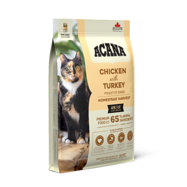 Сухой корм для кошек с мясом индейки, курицы и утки ACANA Homestead Harvest Cat 4.5 кг ( a71437 ) - изображение 3