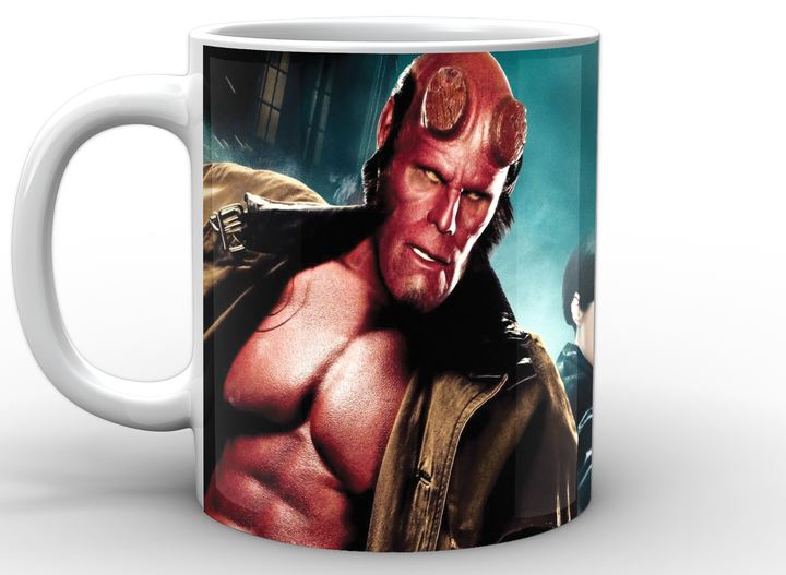 Кружка чашка Gee! біла Хеллбой Hellboy вогонь HL.02.007 - Фото 3 Кружка чашка Gee! біла Хеллбой Hellboy вогонь HL.02.007 - зображення 3