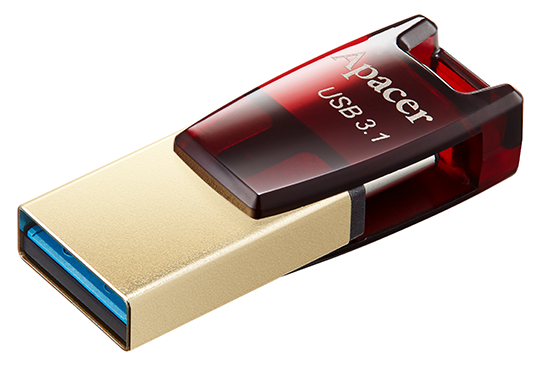 Flash Drive Apacer AH180 32GB (AP32GAH180R-1)червоний(6325632) - изображение 4