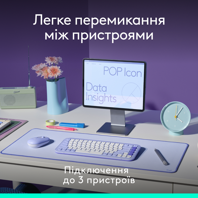 IT набор Logitech Pop Icon Combo графитовый (L920-013156) (7031714) - Фото 8 IT набор Logitech Pop Icon Combo графитовый (L920-013156) (7031714) - изображение 8