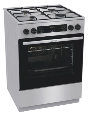 Комбінована плита Gorenje GKS6C70XJ (FM6A4D-JPJDB) (6851428) - изображение 2