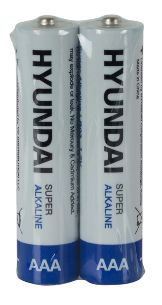 Батарейка Hyundai LR03 AAA Shrink 2 Alkaline (6793733) - Фото 1 Батарейка Hyundai LR03 AAA Shrink 2 Alkaline (6793733) - изображение 1