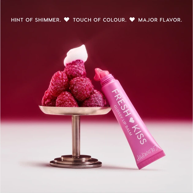 Пептидний бальзам для губ з шимером ColourPop "Raspberry Crème" Fresh Kiss Shimmer Glossy Peptide Lip Balm - Фото 7 Пептидний бальзам для губ з шимером ColourPop "Raspberry Crème" Fresh Kiss Shimmer Glossy Peptide Lip Balm - зображення 7