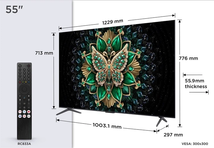 Телевізор Tcl діагональ 55" MiniLED 55C6K - изображение 6