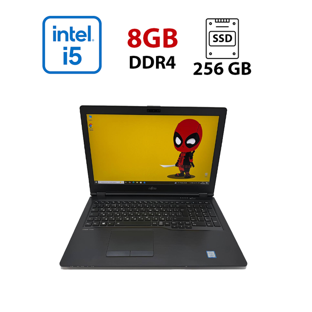 Ноутбук Fujitsu LifeBook U759 / 15.6" (1920x1080) IPS / Intel Core i5-8265U (4 (8) ядра по 1.6 - 3.9 GHz) / 8 GB DDR4 / 256 GB SSD / Intel UHD Graphics / WebCam б/у - Фото 1 Ноутбук Fujitsu LifeBook U759 / 15.6" (1920x1080) IPS / Intel Core i5-8265U (4 (8) ядра по 1.6 - 3.9 GHz) / 8 GB DDR4 / 256 GB SSD / Intel UHD Graphics / WebCam б/у - изображение 1